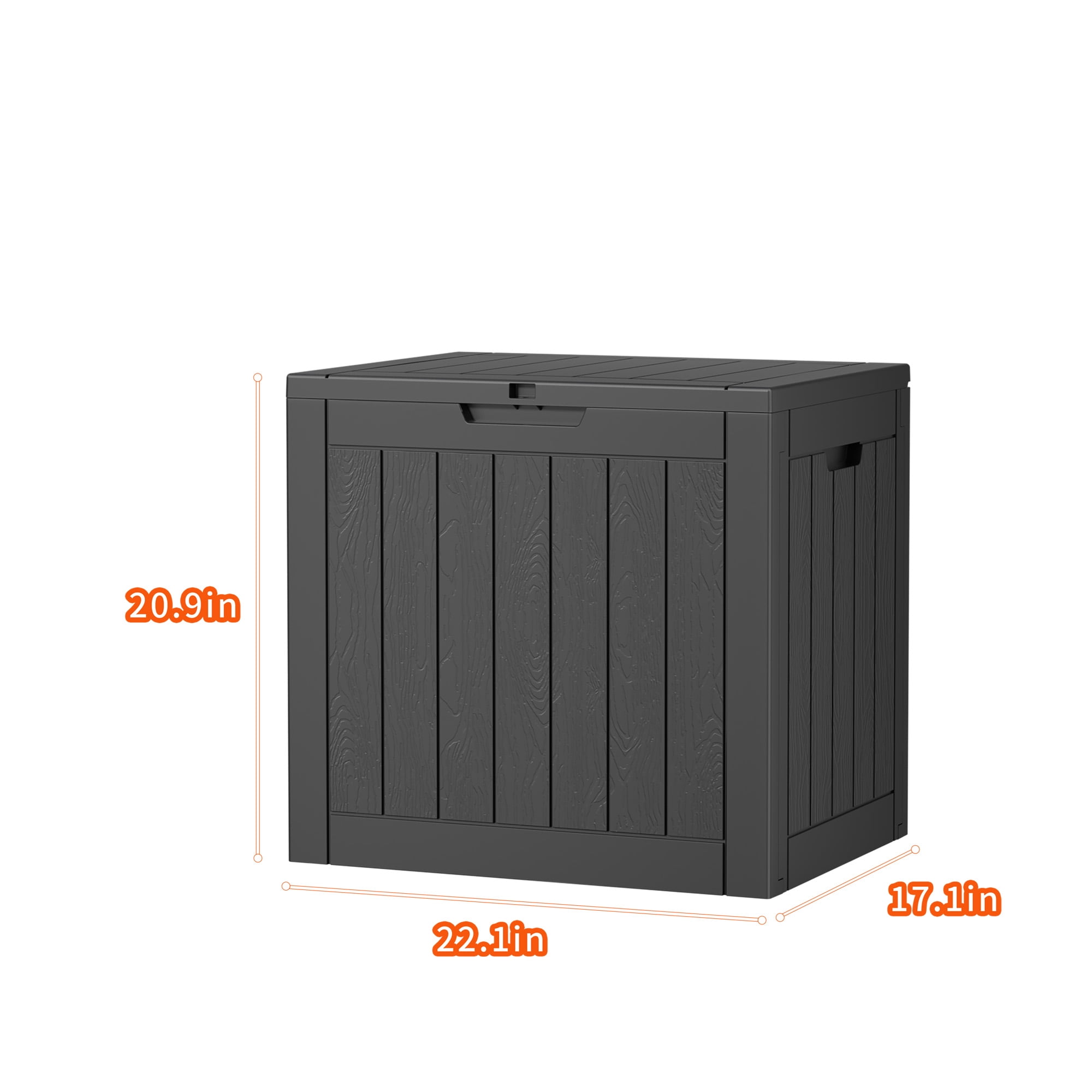 MAYEERTY 30 Gallon Outdoor Deck Box, Large Capacity Storage Box for Patio Furniture Cushions, Pillow with Wheels, Black