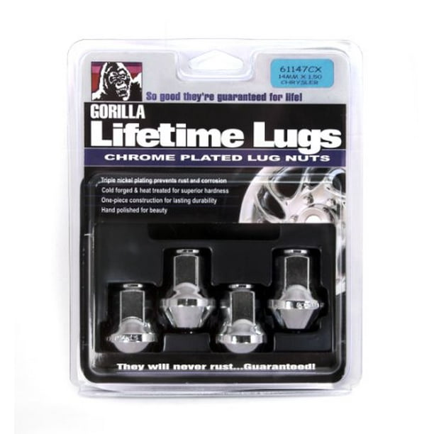 Gorilla Automotive 61147CX Chrome 13/16" (14mm x 1.50 Thread Size) Hex