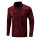 thumbnail image 4 of Txlixc Pullover de hombre, chaqueta de manga larga con cuello de color de contraste, cremallera Txlixc  moda, 4 of 6
