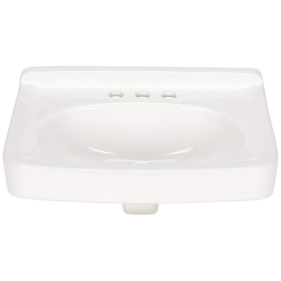 Zurn Z5354 19-1/2" Rectangular Vitreous China Wall Mounted Bathroom Sink - White