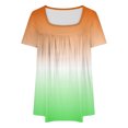 thumbnail image 4 of Scyoekwg Casual Womens Tops Cute T Shirts Ladies Blouses Dressy Casual Womens Summer Fashion Short Sleeve Trendy Going Out Tops Loose, 4 of 5