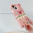 thumbnail image 4 of Cute Case for iPhone 14 Kawaii 3D Bubble Pig Cartoon Soft Silicone Creative Fun Cover Soft Women Girls Slim Fit Anti-Drop Protective Case for iPhone 14 (Boba Tea Pig), 4 of 16