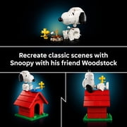 LEGO Ideas Peanuts: Snoopy's Doghouse Collectible Building Set for Adults - Room or Office Decor for Women & Men, Ages 18+ Gift for Fans - W/ Woodstock Figure - 21368