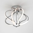 thumbnail image 4 of Artika Meridian Modern LED Flush Mount Ceiling Light Fixture, Chrome, 4 of 5