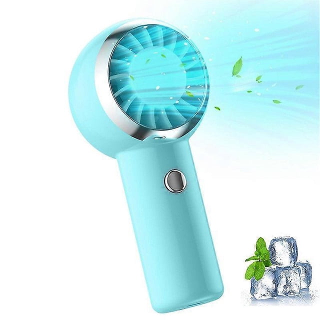 Ventilador de mano portátil recargable, mini ventilador de mano, ventilador eléctrico personal USB para viajes, pequeño y práctico ventilador de refrigeración potenteScvvd