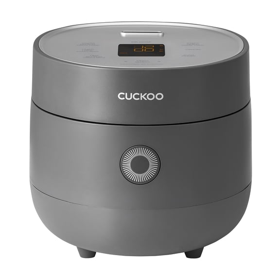 CUCKOO Micom Rice Cooker 3-Cup Uncooked / 6-Cup Cooked with Nonstick Inner Pot, Small Rice Maker with 8 Menu Options, Fuzzy Logic Technology, Auto Clean, Quick Rice Mode, Gray (CR-0375FG)