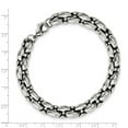 thumbnail image 2 of Stainless Steel Fancy Lobster Closure Polished Ovals 8.25inch Bracelet 8mm Wide Link Bracelet for Women, 2 of 2