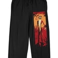 thumbnail image 2 of Nightmare Before Christmas Santa Jack Character Art Adult Black Sleep Pajama Pants-3XL, 2 of 5