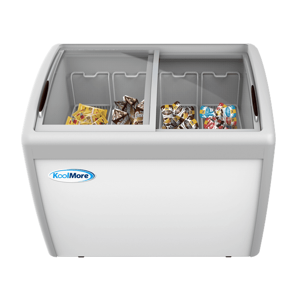12 7 Cu Ft Manual Defrost Commercial Chest Freezer Ice Cream Display In White Walmart Com Walmart Com