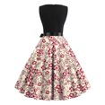 thumbnail image 2 of Prolriy Robe de Cocktail Sans Manches Vintage Robes de Cocktail Vintage Robes de Soirée Robes de Mariage Robes de Bal Robes de Fête pour Femmes Robe de Réveillon du Nouvel An 2025 Rose Vif m, 2 of 3