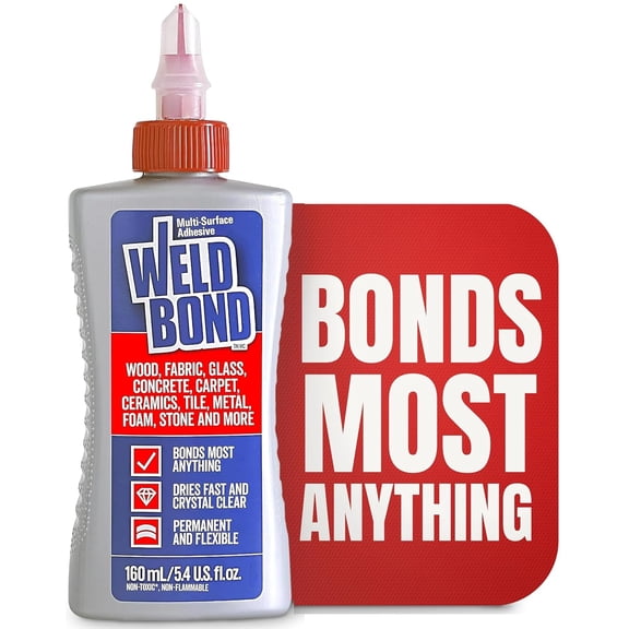Multi-Surface Strong Glue – Fast Drying Glue for Wood, Tile, Ceramic, Pottery, Glass, Metal & More – Heavy Duty Adhesive for Mosaic, Crafts, Wood Working & Repairs – 5.4oz (160ml), 1 Pack