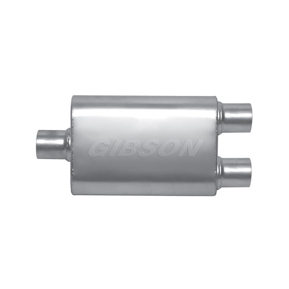 Gibson Exhaust BM0109 GIBBM0109 MWA 3.0" CENTER/2.5" DUAL OVAL MUFFLER, STAINLESS