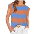 thumbnail image 1 of Yuyuzo Tuniques pour Femmes Manches Courtes T-Shirts Amples Col Rond Imprimé Été Décontracté, 1 of 2