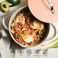 thumbnail image 2 of Tramontina Fiora 4.25-Quart Aluminum Ceramic Nonstick Multipurpose Pan with Lid, Induction-Ready, ILAG Swiss Coating, Oven & Dishwasher Safe - Spanish Villa, 2 of 14