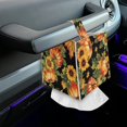 thumbnail image 7 of Psesaysky Thanksgiving Tissue Box Cover, Modern PU Leather Square Tissue Box Holder for Creative Decorative, Ideal for Bathrooms/Office/Car/Nightstand/Dining Table, Pumpkin Sunflower, 7 of 7