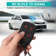 thumbnail image 5 of Key Fob Cover Compatible with GMC Sierra 1500 2500HD 3500HD Chevrolet Silverado 2021-2025 Keychain Case Holder Protector,Black red/Black red, 5 of 6