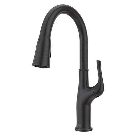 Open Box Pfister LG529HGS 1-Handle Pull-Down Kitchen Faucet, Stainless Steel