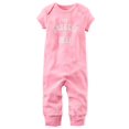thumbnail image 2 of Carter's Baby Girls' Neon The Snuggle Is Real Jumpsuit, 9 Months, 2 of 2