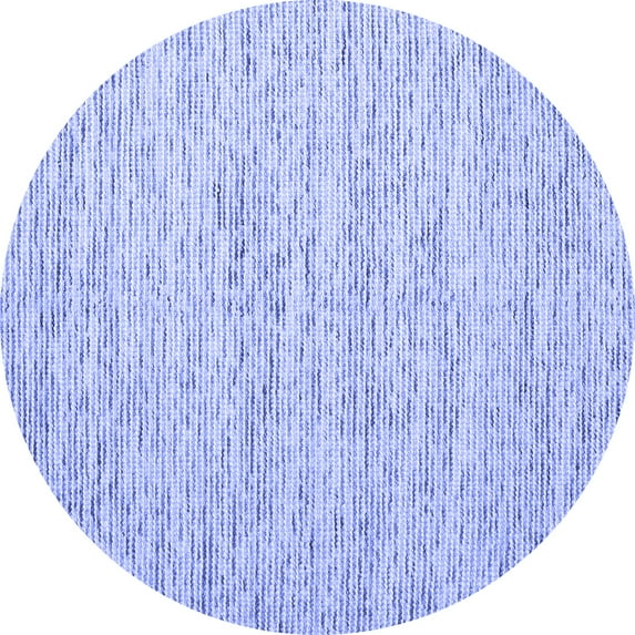 Ahgly Company Indoor Round Abstract Blue Contemporary Area Rugs, 8' Round