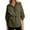Army Green, variant on Ofreoo Womens Solid Color Lapel Half Zipper Drawstring Waist Long Sleeved Side Slit Casual Sweatshirt Fall Tops for Women 2024 Deal of the Week