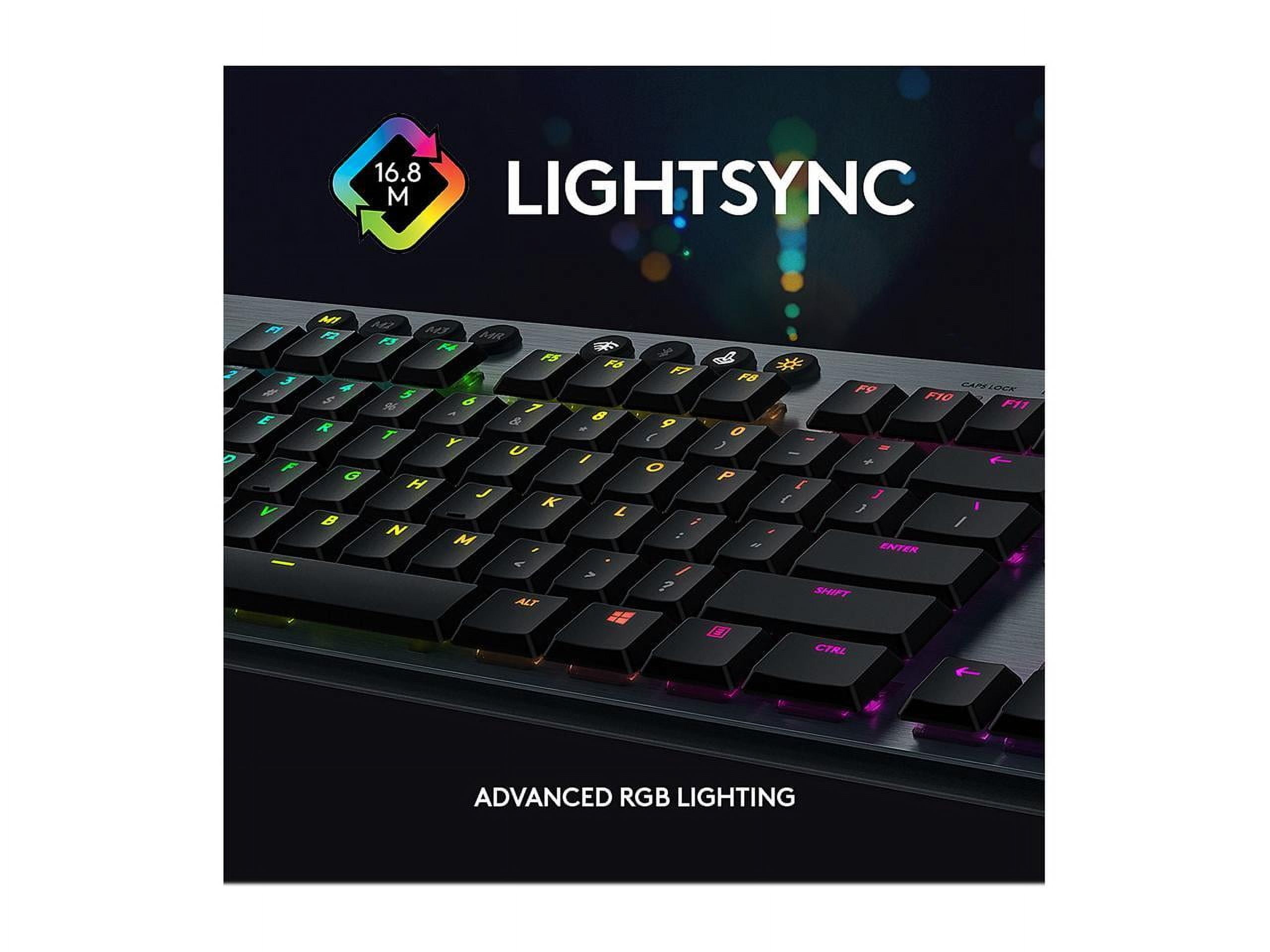 Logitech G815 RGB Mechanical Gaming Keyboard, Low Profile GL