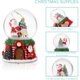 thumbnail image 3 of Bola de nieve navideña con luces, muñeco de nieve de Papá Noel, bola de cristal con base de resina, regalos para niños, recuerdos de fiesta navideña, decoración de mesa, centro de Regalo de navidad, 3 of 8