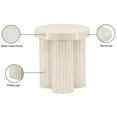 thumbnail image 6 of Pemberly Row Contemporary Iron Metal End Table in Cream Finish, 6 of 7