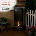 thumbnail image 6 of Alpine Corporation MLT102S Indoor Zen Mirror Waterfall Floor Fountain with Stones and LED Lights, 48 inches, Silver, 6 of 13