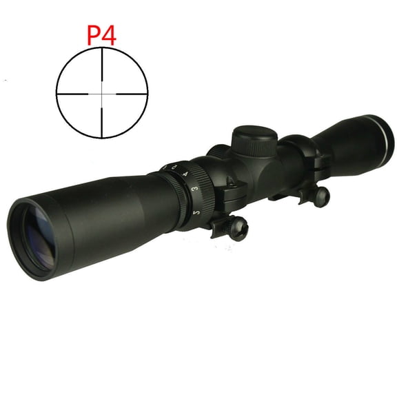 2-7x32 Long Eye Relief Scout Scope P4 Lens Cap and Ring Weaver/Picatinny Mount
