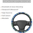 thumbnail image 4 of America Flag Camouflage Car Steering Wheel Cover Stretch-on Fabric Neoprene Comfortable Grip Automotive Steering Wheel Protector Adult Anti-Slip Universal 14-15 inch Machine Washable, 4 of 10