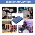 thumbnail image 3 of BESTYASH 1Set Blue Cowbell for Drum Percussion Accessory Portable 5.5x4.9x1.6in, 3 of 5