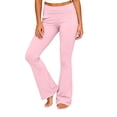 thumbnail image 2 of Lmueinov Flare Leggings for Women Fold Over High Waist Bootcut Yoga Pants with Pocket Slim Fit Soft Stretchy Lounge Trousers Daily Workout Casual Wear, 2 of 8