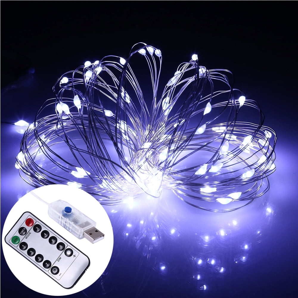 Colorful Dimmable String Lights 66ft 200 LEDS Rope Fairy Lighting Waterproof 20M DC Power With Remote Control Decoration for Christmas Tree,Garden,Holiday,Party,Wedding,Indoor /& Outdoor,Patio