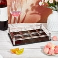 thumbnail image 5 of 12-Shot Glass Tray Holder Clear Bar Acrylic Shot Glasses Holders Wine Glass Cup Serving Tray Cups Organizer Shot Glass Display for Party Bar Club Hole: 1.89 Inch, 5 of 9