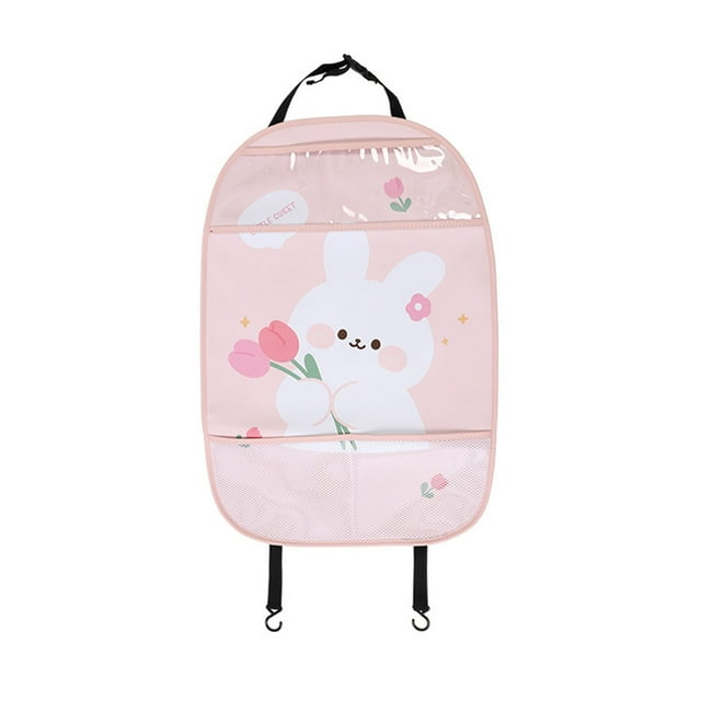 Almohadilla protectora para asiento trasero de coche, resistente al polvo, cubierta protectora para asiento trasero, estilo conejo, tamaño grande