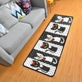 thumbnail image 2 of Dreamtimes Black White Cat Hallway Runner Rug 2'x6' Kitchen Rug with Rubber Backing Valentines Lover Non Slip Entryway Rug Runner Washable Soft Area Rug for Hallway Bedroom Kitchen Decor, 2 of 6