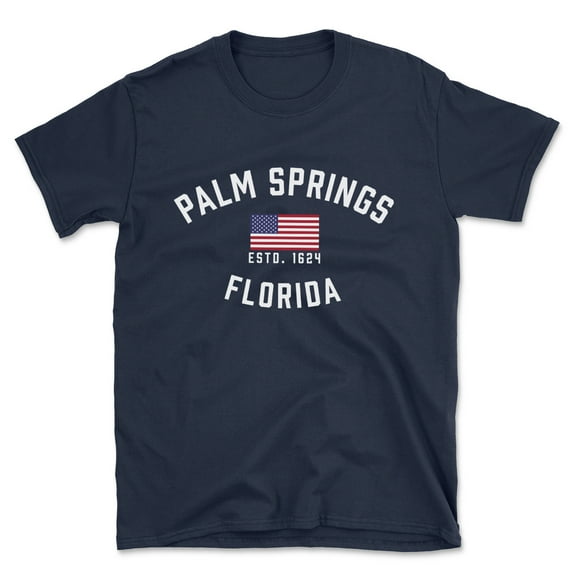 Palm Springs Florida Patriot Men's Cotton T-Shirt