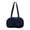 Deep Blue, variant on Women's Denim Bowler Bag with Two Magnetic Snap Front Flap Pockets Zippered Main Compartment Inner Zipper Pocket Fixed Top Handle Lightweight Hobo Tote for Daily Work Travel