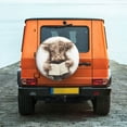 thumbnail image 2 of Fotbe Relaxed Cute Cow Reading Spare Tire Cover Thickening Universal Fit for Jeep, Trailer, RV, SUV, Truck, Tough Tire Wheel Soft Cover-15 inch, 2 of 8