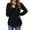 Black, variant on Loose Fit Pullover Sweater with Curved Hem – Long Sleeve Casual Round Neck Tunic Top for Women, 2025 Fall Everyday Wear
