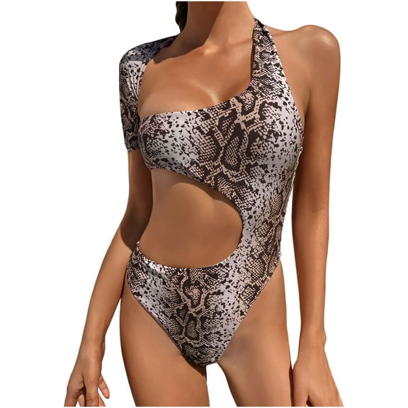 LYXSSBYX One Piece Swimsuits for Women Women Sexy Fashion One-Piece Bikini Printing Swimwear Swimsuit Beachwear Set