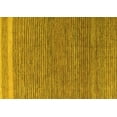 thumbnail image 1 of Ahgly Company Machine Washable Indoor Rectangle Abstract Yellow Modern Area Rugs, 5' x 7', 1 of 4
