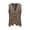 #0009-Coffee, variant on Betivan Men's Vintage Suit Vest Solid Color Sleeveless Blouse with Pockets, Retro Single Row Button Fake Two-Piece Suit for All Seasons/Daily/Casual/Office Sizes S-XXL