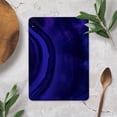thumbnail image 4 of DesignSkinz Vivid Agate Vein Slice Blue V3 Full-Body Skin Decal Wrap Cover for iPad Pro 12.9” 3rd Gen (A1876/A1895/A2014), 4 of 4