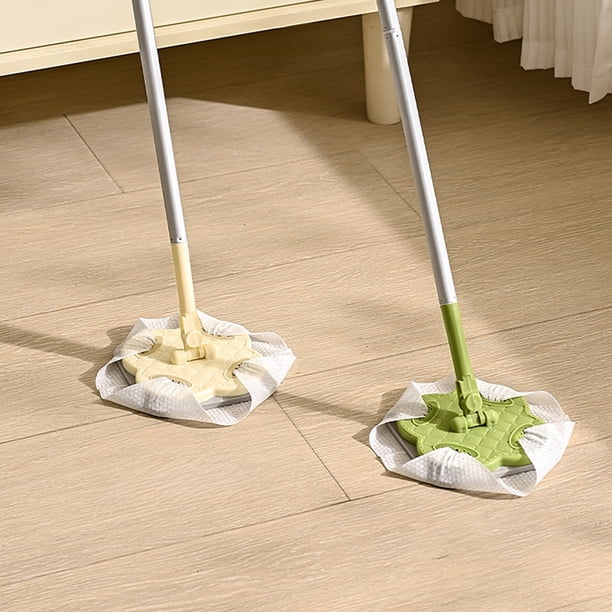 Descuento Relámpago, Mini trapeador de toalla facial sin lavar a mano para el hogar, fregona electrostática, bastoncillo plano giratorio y estirable Akmoler