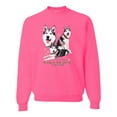 thumbnail image 2 of Wild Bobby, If It's Not an Alaskan Malamute It's Just a Dog Gift, Unisex Crewneck Graphic Sweatshirt, Neon Pink, XX-Large, 2 of 4