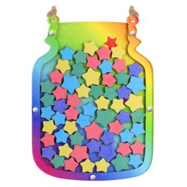 Bocal Récompense Personnalisé – Système D’étoiles – Gestion De Classe – Enfants – Motivateur