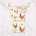 thumbnail image 4 of Coolnut Cute Chicken Bath Towels Soft Absorbent Bath Towels Bath Towel Set of 3 for Home Hotel Bathroom Decor, 4 of 6