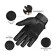 thumbnail image 3 of Guantes de cuero para motocicleta, guantes de nudillos duros para pantalla táctil, guantes para motocicleta, guantes para andar en la calle, senderismo, acampada, guantes de dedos completos, 3 of 5