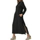 thumbnail image 2 of Maxi vestido camisero para mujer manga larga caftán vestidos largos fiesta holgado Maxi vestido, 2 of 4